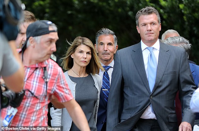 Loughlin and Giannulli were initially indicted in 2019 over allegations that they paid admissions fixer Rick Singer $500,000 to arrange for the University of Southern California; seen in 2019