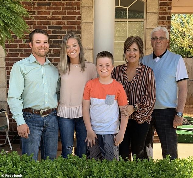The Daily Mail can reveal Butler comes from an influential sports family from Stillwater. He is pictured as young boy with his family