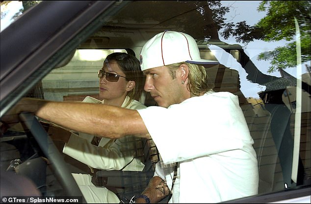 David's former personal assistant Rebecca, 46, claimed in 2004 that she had a fling with him and he alluded to the fallout on his own 2023 Netflix documentary (pictured in 2004)
