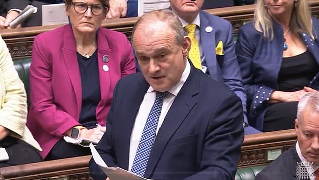 Speaking after PMQs, Sir Ed said: 'The public are quite understandably demanding answers, so it's right that Parliament gets to the bottom of arrangements regarding the Royal Lodge'