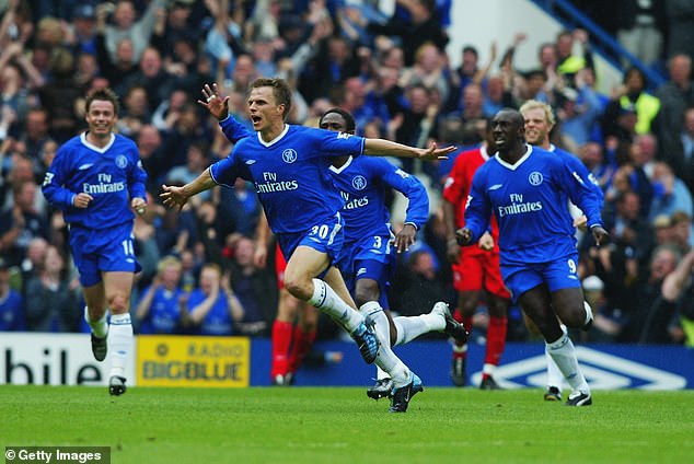 The 48-year-old is enshrined in the club's history after scoring the goal which secured them Champions League football in 2003-04