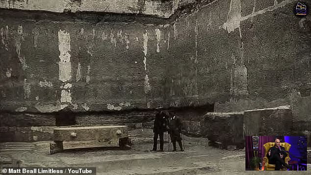 At the center of one chamber sits an oval vat with a fitted granite lid, which Barsanti reported contained traces of an unknown substance, now lost.