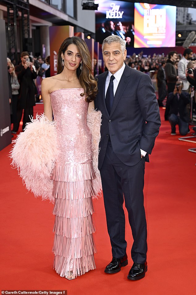In the book, Jean-Pierre singled out George Clooney - seen here with wife Amal at the London Film Festival this month - for expressing his doubts about Biden in a guest essay for the New York Times