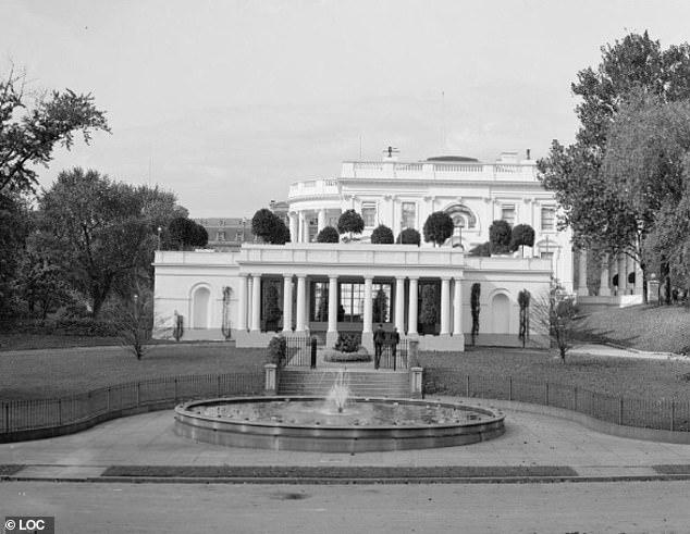 The original East Wing was a one-story addition built during the tenure of Republican President Teddy Roosevelt. Here it's pictured in 1906