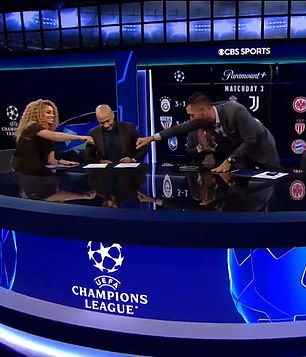 Scott reached over for a fist bump with Clint Dempsey when the unfortunate incident occurred