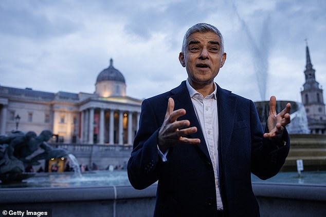 Some who have been most pessimistic about what Mamdani and his ultra-progressive policies have pointed to London under its mayor, Labour's Sir Sadiq Khan (pictured)
