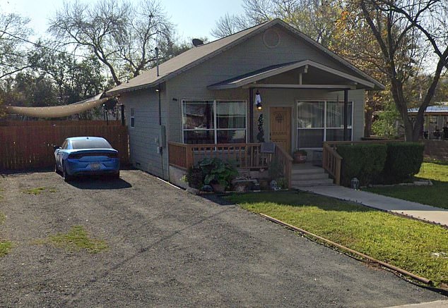 Aviles was found engulfed in flames at her Uvalde home (above) on September 13. Investigators determined she was home alone at the time