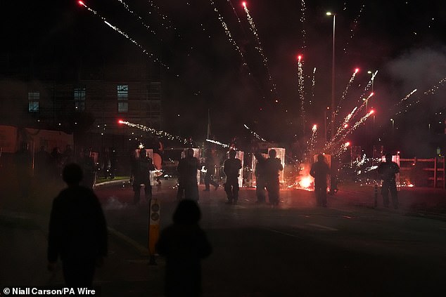 At least 23 arrests were made amid the serious disorder on Tuesday night