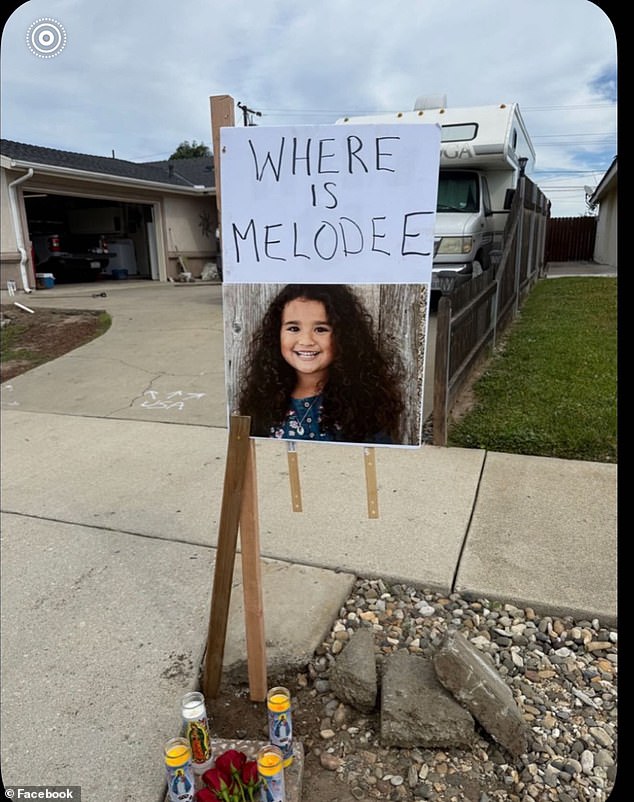 Melodee was reported missing by Lompoc School District last week after her assignments weren't picked up for two months - the FBI announced on Monday they were joining the search
