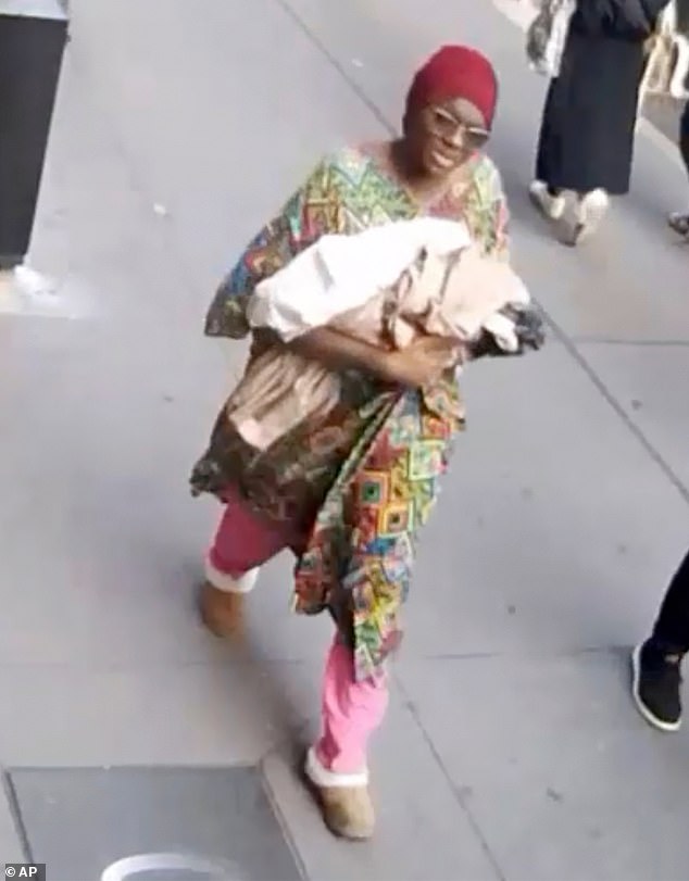 Diawara's arrest comes a day after police released harrowing surveillance images of the mother heading to the station during Monday morning rush hour