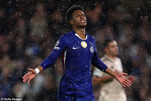 Estevao marcó para los Blues en una exhibición en Stamford Bridge
