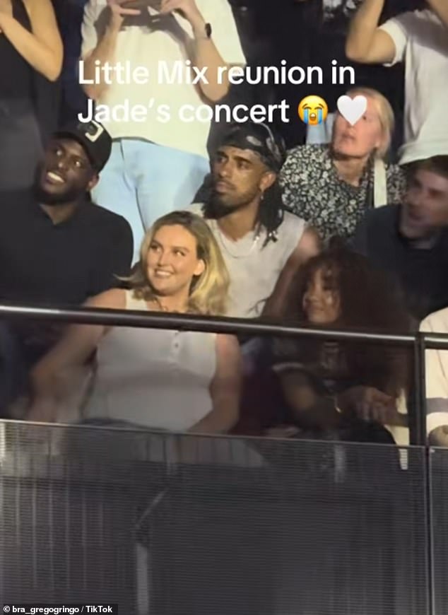In a clip shared on social media, both Perrie and Leigh-Anne were seen beaming as they watched with pride as their pal JADE performed