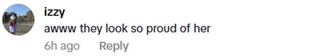 The video delighted Little Mix fans, as they commented: 'Awww stop it, they're so proud of her. I can't'