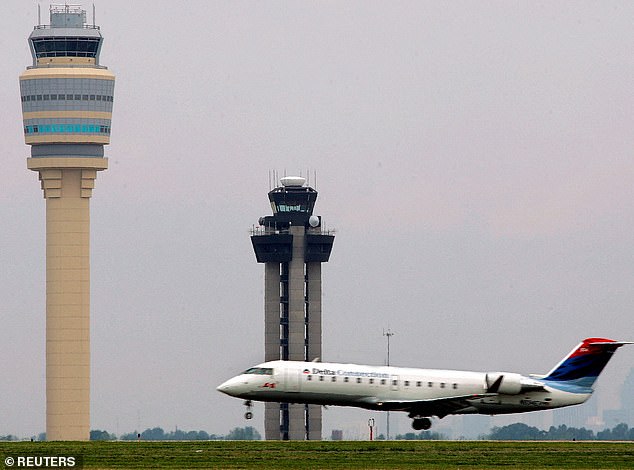 The next day, the passengers returned to the skies and landed safely in New York City shortly after 9pm (stock photo)