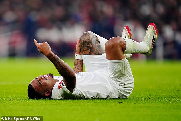 The Brazilian ruptured one of his anterior cruciate ligaments during a game against Man United in January