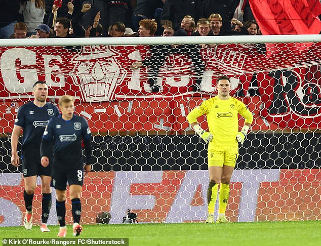 Keeper Jack Butland was powerless to prevent his side falling to a third Europa League defeat