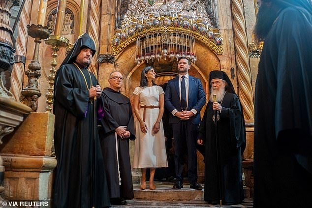 Vance and Second Lady Usha Vance visited Israel this week in the early stages of the ceasefire with Hamas. The couple tours the Church of the Holy Sepulchre in Jerusalem earlier today