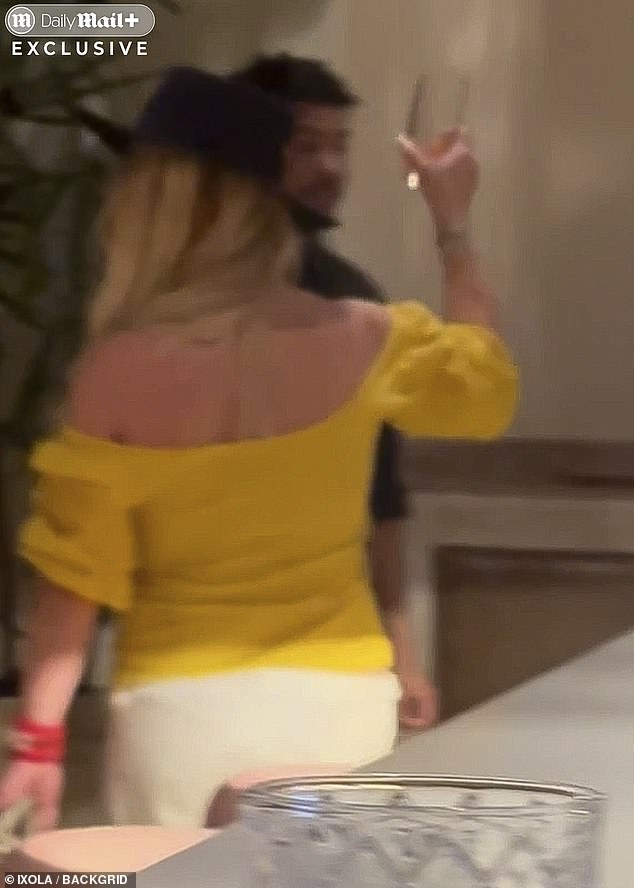 Spears, who was wearing flip-flops, ordered a quesadilla from the 'happy hour' menu