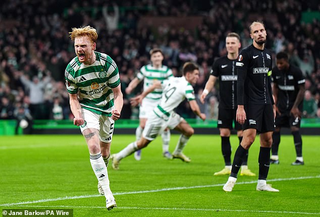 Liam Scales grabbed the crucial equaliser for Celtic in the second half at Parkhead