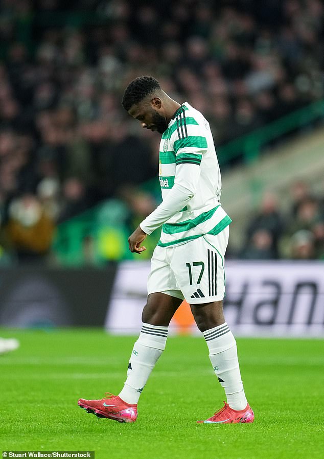 Celtic had lost Kelechi Iheanacho to injury early in the match against Sturm Graz