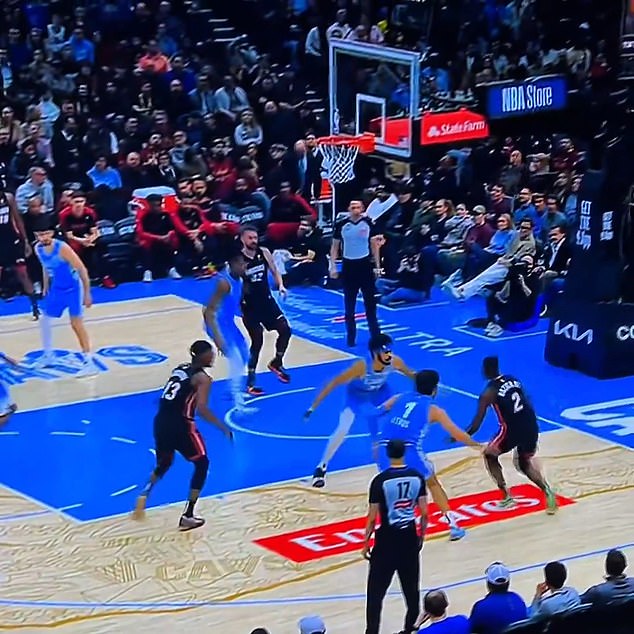 Footage was taken from the Miami Heat's game against the Cleveland Cavaliers on March 5th
