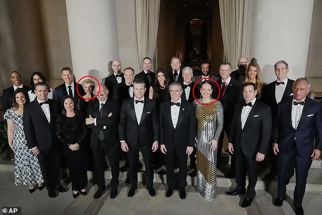 Trump's cabinet picks including Linda McMahon (circled left) and Brooke Rollins (circled right)