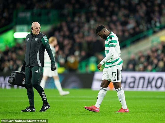 Kelechi Iheanacho was forced off through injury and is a doubt for Sunday's trip to Hearts