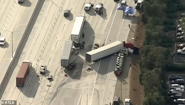 Three people, including a Pomona High School basketball coach and his wife, died. Four others were taken to local hospitals to be treated for their injuries