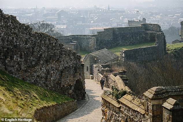 Scarborough Castle, where one staff member claims he saw a mysterious figure walking through the mist towards the sea