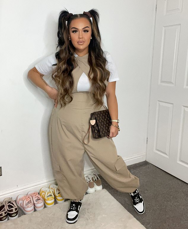 Genna, pictured after her body transformation, admits her weaknesses were crisps, chocolate and takeaways, and over the years she had tried every diet imaginable