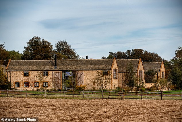 The 14,270 sq ft property, which had been a working farm at the site since 1820, includes nine bedrooms and four bathrooms