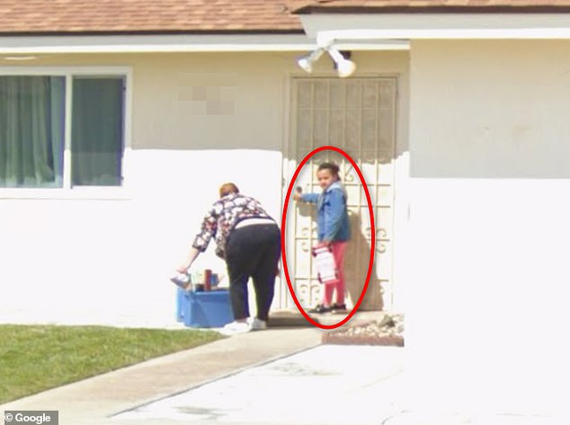 The Daily Mail uncovered an eerie Google Maps image last week of Melodee staring into the street while standing on her doorstep in May 2023