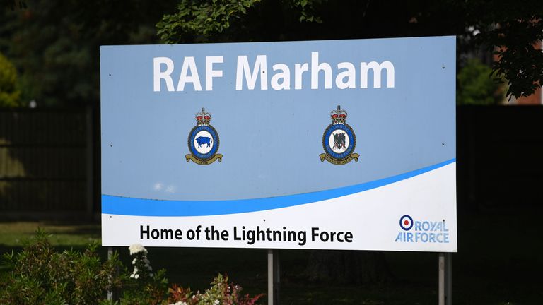 The report also highlighted 'substandard' accommodation at RAF Marham, home of the Lightning programme. Pic: PA
