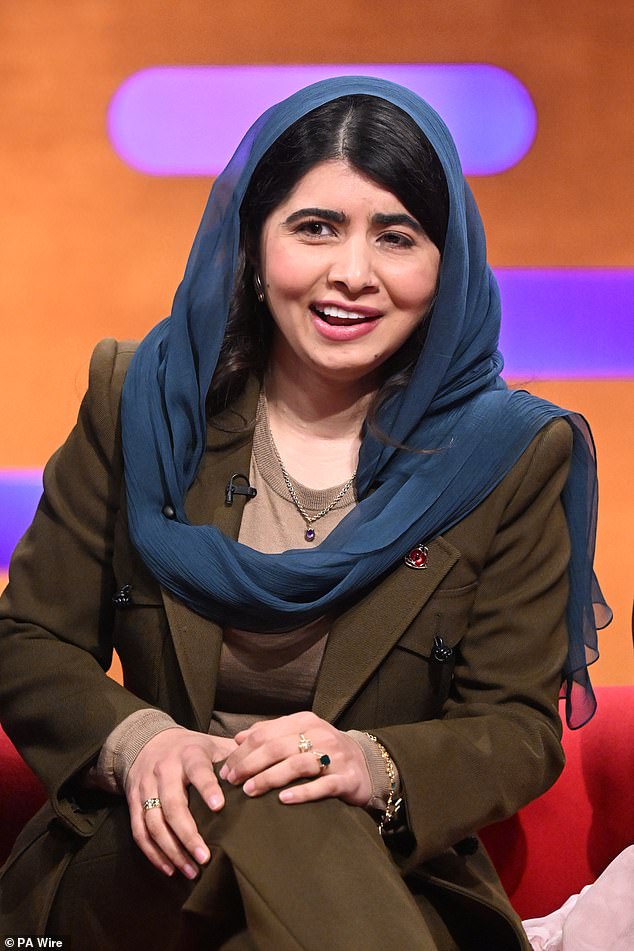 Nobel Peace Prize winner Malala admitted to being a fan of Aimee's work in Netflix 's Sex Education while on the orange sofa.