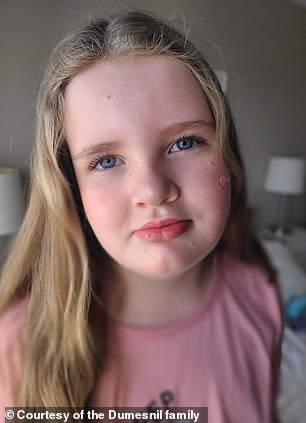 Ten-year-old Meghan Dumesnil (pictured here) has had 'dramatic' improvements since starting leucovorin, her parents told this website