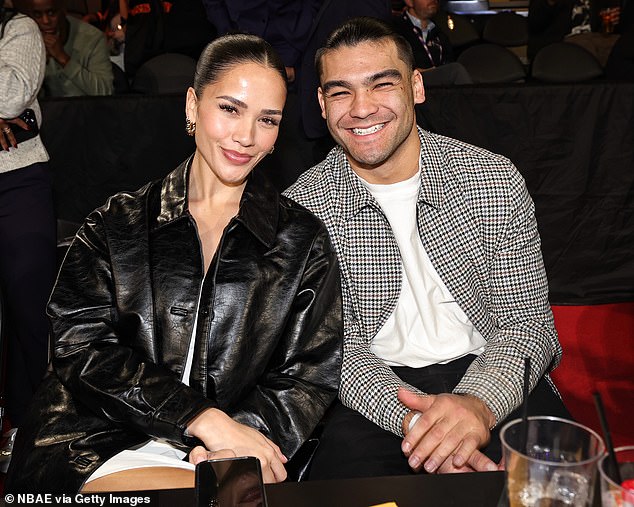 Nacua announced that he and Aiono had split up back in March - before it was revealed they were having a child together