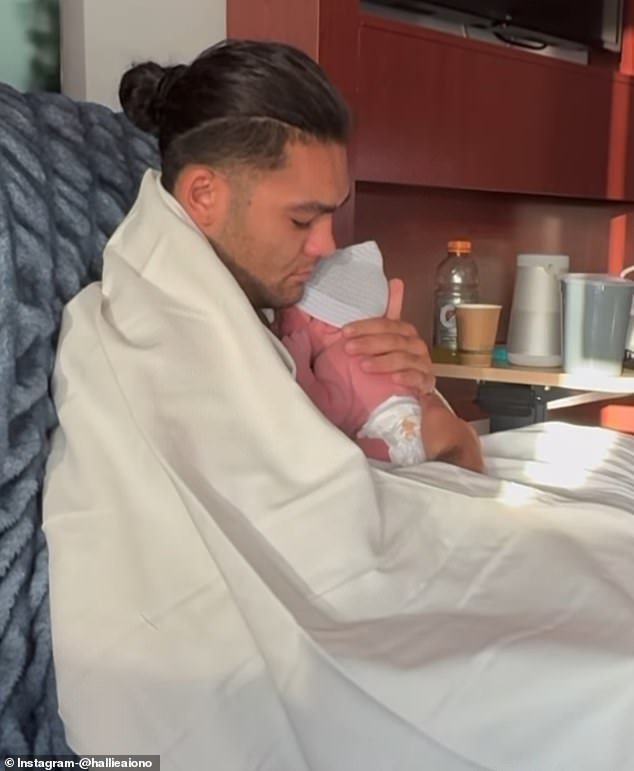 Nacua, 24, was seen holding Kingston in a tender moment shared to social media