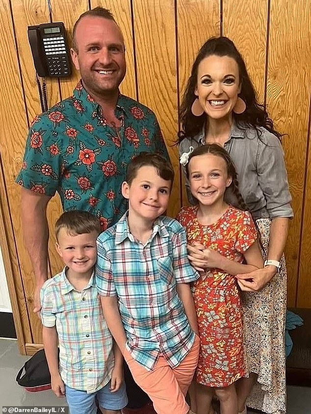 Bailey announced his son Zachary and his wife Kelsey died alongside their daughter Vada Rose, 12, and son Samuel, 7. Their other son Finn was not aboard the helicopter