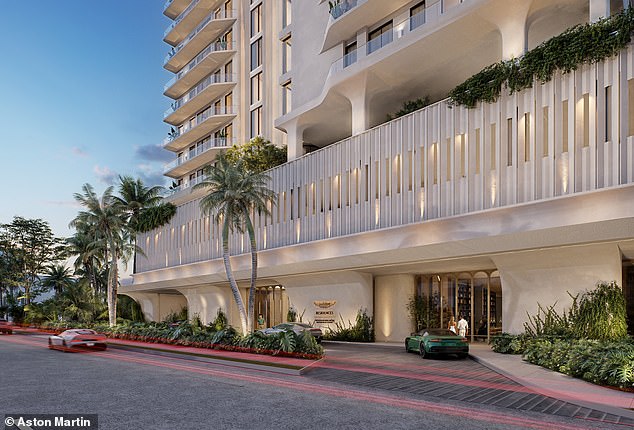 Mega luxury: Aston Martin is putting its name to an ultra-high end apartment block in Florida