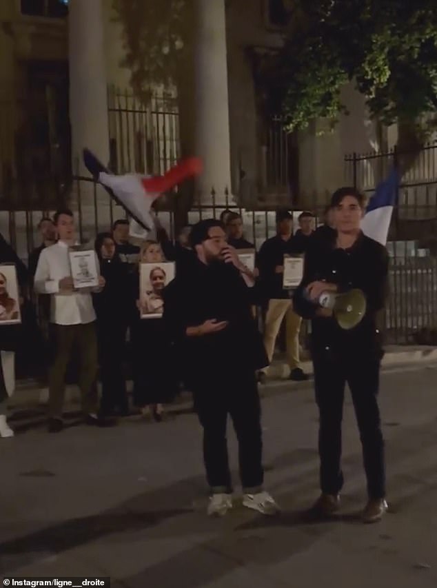 Before the final hearing of the six-day trial began on Friday morning, dozens of people congregated in front of the courthouse, holding placards with slogans reading: 'The death penalty saves lives,' and 'Let's hang Dahbia, let's save Lolas'