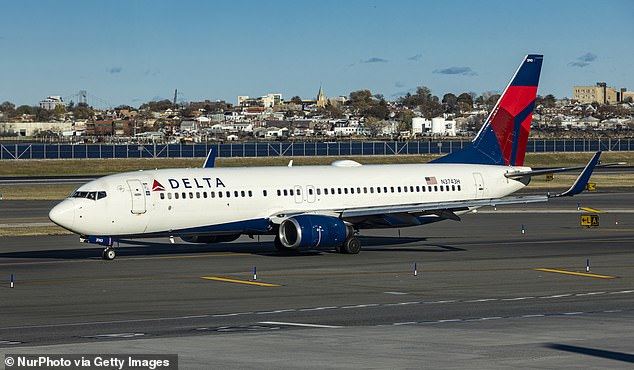 Travelers aboard a Delta Airlines flight from Dublin Airport (DUB) to New York City's John F. Kennedy International Airport (JFK) were left fearing for their lives after technical difficulties sent the plane into a sudden blackout (stock photo)