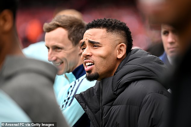 Arsenal's Gabriel Jesus has revealed that he's 'feeling great' and nearing a return to action