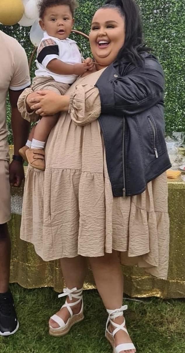 The 35-year-old mum of two weighed 22st 7lb, saying she has struggled with her weight for as long as she could remember