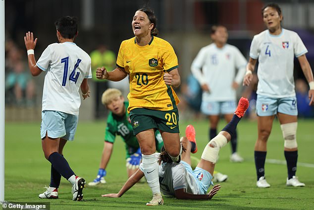 Kerr's last appearance in a green and gold jersey came in November 2023, when she scored during the AFC Women's Asian Olympic Qualifying match against Taiwan