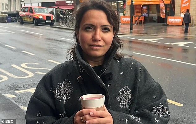 Burcu Yesilyurt (pictured) was slapped with a £150 fine by council officers after pouring the remnants of her coffee down the drain. But scientists say there is good reason to avoid ditching your coffee