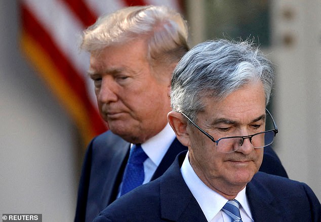 Feud: A go-slow on rate cuts in the US, as the labour market softened, has been a big bone of contention between the Federal Reserve chairman Jay Powell and Donald Trump