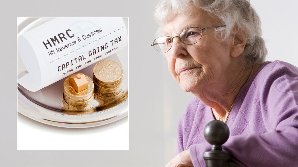 Older woman and HMRC receipt