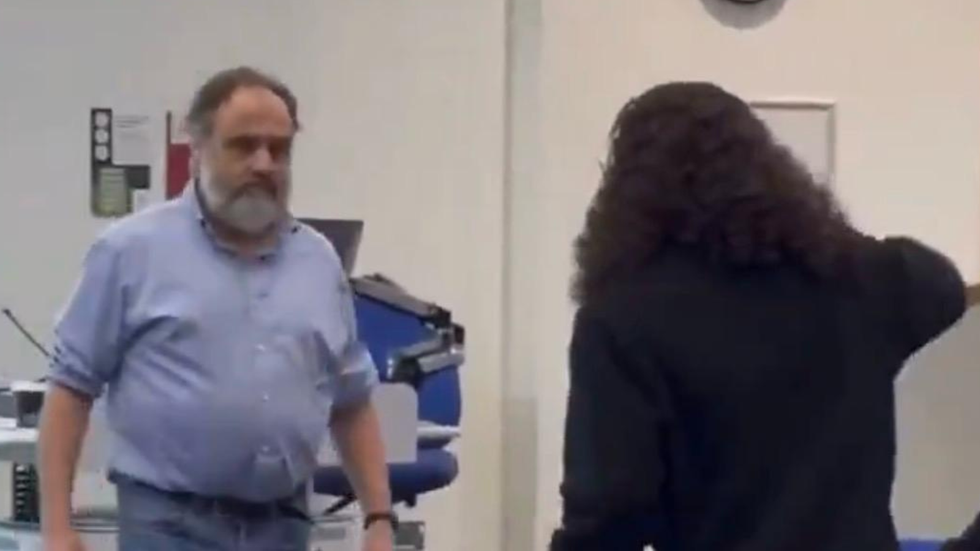Footage of the confrontation