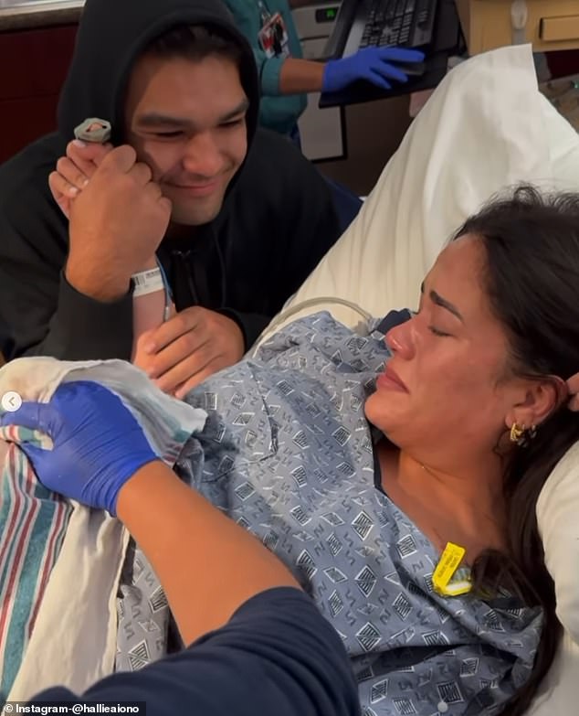 Puka Nacua and Hallie Aiono put on a united front as they welcomed their baby boy Kingston