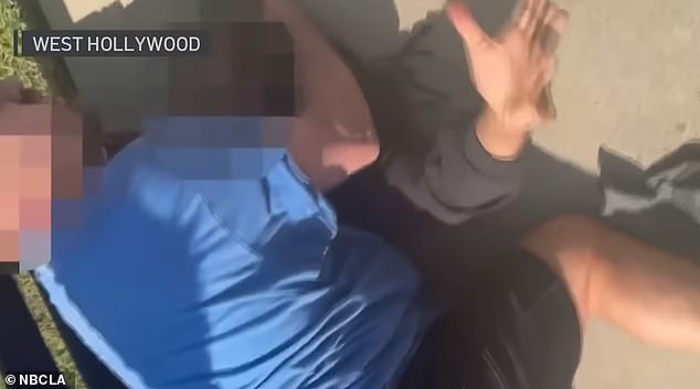 A retired wrestler beat up his attempted robber in the middle of West Hollywood